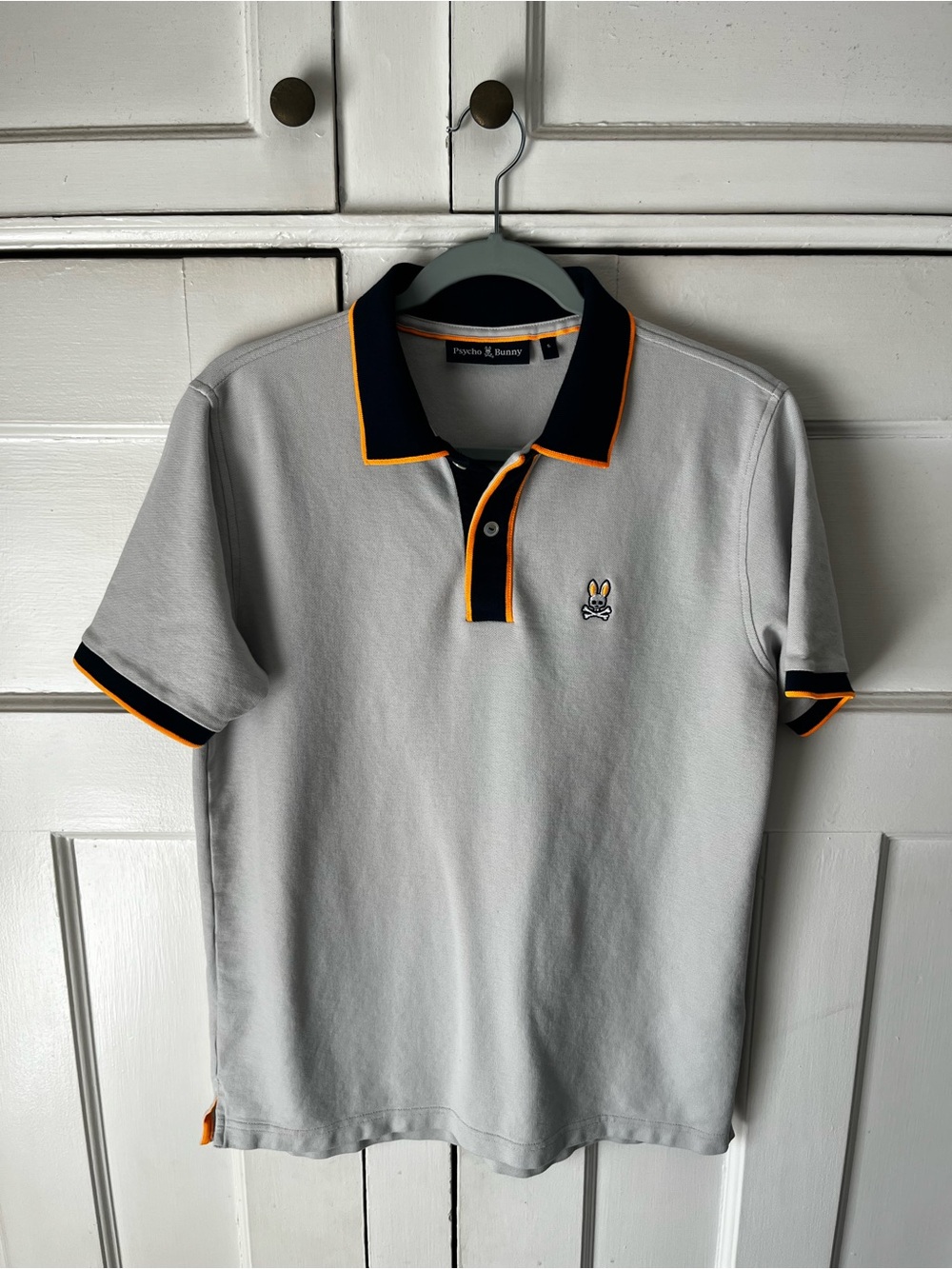 Psycho Bunny Grey Manteno Pique Polo - Men’s Size 5 (M)